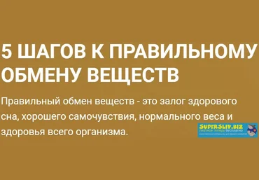 Юля Богданова 5 шагов к правильному обмену веществ слив