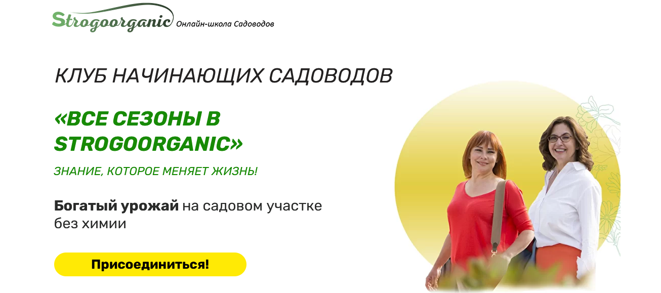 Strogoorganic Курс начинающего садовода для занятых женщин с помощью методики «Нисо» 2021 слив курса