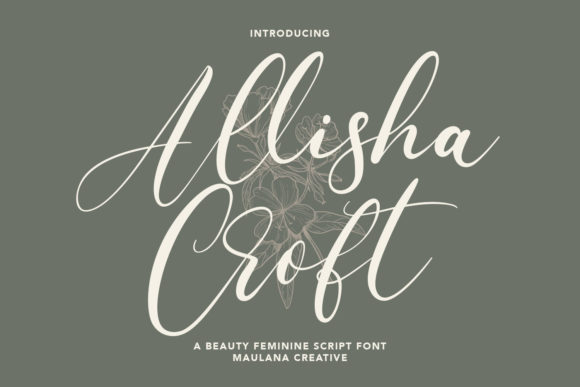 Creativefabrica Allisha Croft Font слив курса