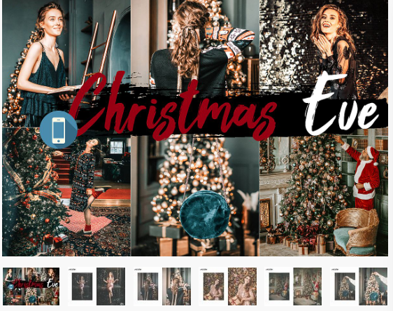Designbundles 05 Christmas Eve Mobile Lightroom Preset 2019 слив курса