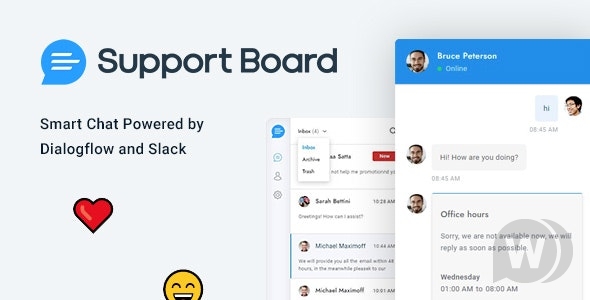 CodeCanyon Support Board v3.2.0 - чат и справочная служба для WordPress слив курса