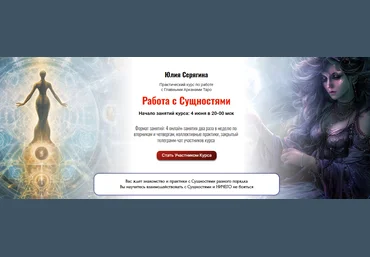Юлия Серягина Работа с Сущностями 2024 слив