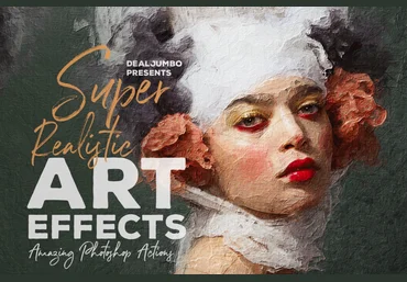 Супер реалистичный Арт эффект для Photoshop + 5 Мокапов слив