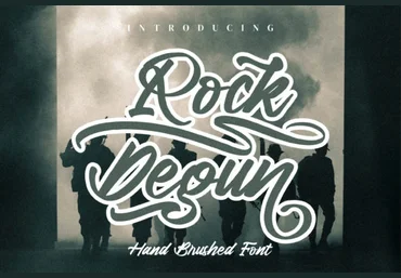 Creativefabrica Rock Degun Font слив