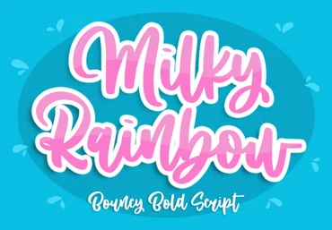 Creativefabrica Milky Rainbow Font слив