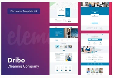 Themeforest Dribo — Cleaning Company Template Kit for Elementor слив