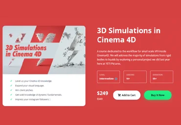 Motion Design School 3D Simulations in Cinema 4D 2020 скачать слив