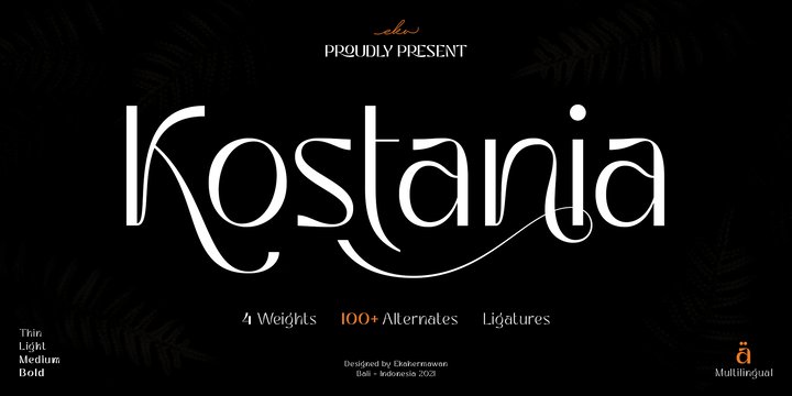 Myfonts Kostania Font слив курса