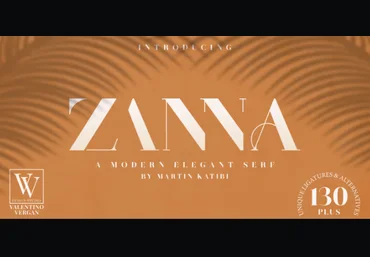 Myfonts Zanna Font 2021 слив