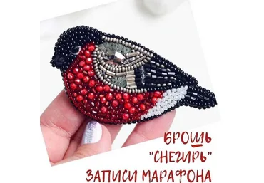 belozerova.mk Запись марафона Брошь «Снегирь» 2020 слив