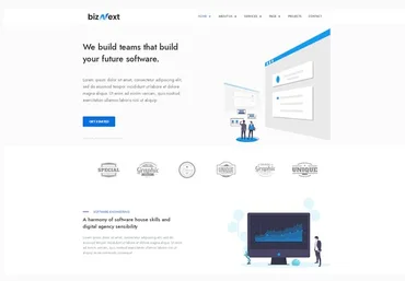 Themeforest bizNext - Corporate Business Template Kit слив