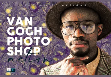Creativemarket Van Gogh Painting Photoshop Action 2020 слив