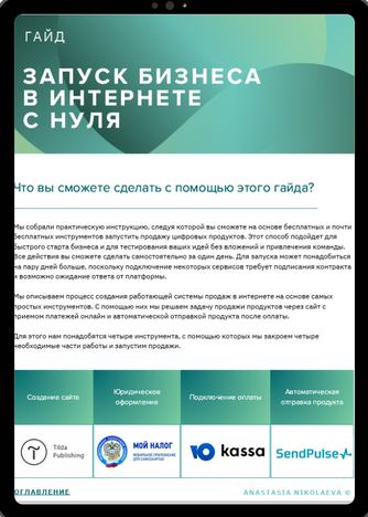 Анастасия Николаева Начало бизнеса в интернете с нуля: пошаговая инструкция 2025 слив курса