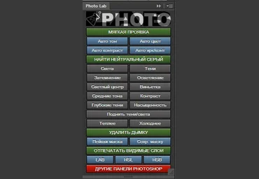 Панель расширения Photo Lab слив