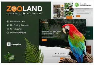 Themeforest Zooland – Safari & Zoo Elementor Template Kit слив