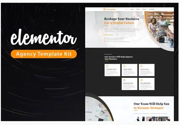Themeforest OrangeBee - Agency Template Kit слив