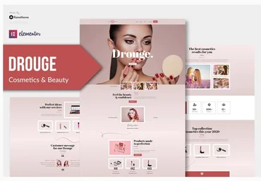 Themeforest Drouge - Cosmetic Elementor Template Kit слив