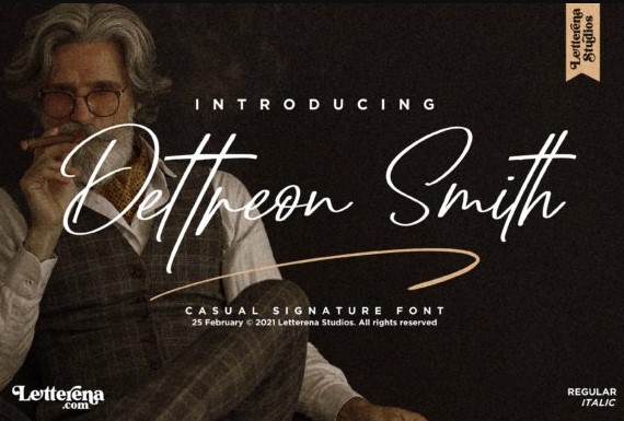Creativefabrica Dattreon Smith Font слив курса