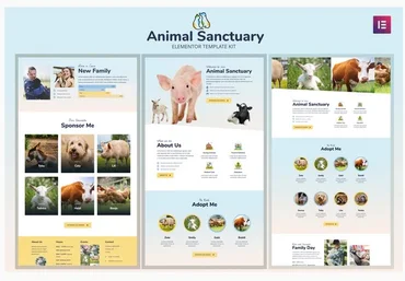 Themeforest Animal Sanctuary - Non-Profit Template Kit скачать слив