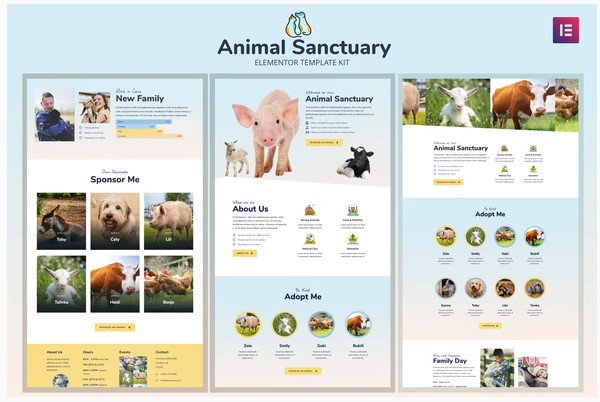Themeforest Animal Sanctuary - Non-Profit Template Kit слив курса