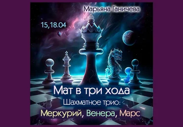 Марьяна Ганичева Мат в три хода. Шахматное трио - Меркурий, Венера, Марс 2024 слив