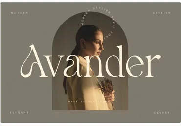Fontbundles Avander | Modern Stylish Font 2021 слив