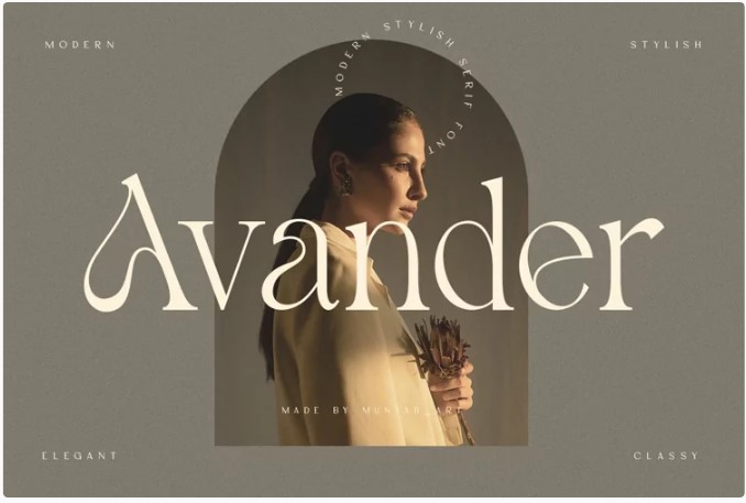 Fontbundles Avander | Modern Stylish Font 2021 слив курса
