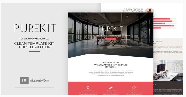 Themeforest Purekit - Creatives & Business Elementor Template Kit слив курса