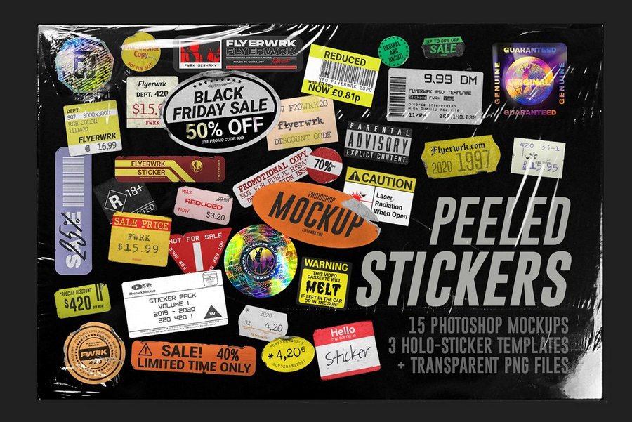 Creativemarket Peeled Paper Stickers 2020 слив курса