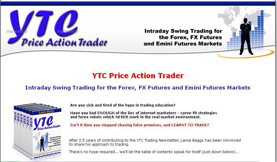 Lance Beggs Ланс Бегс YTC Price Action Trader Внутридневная свинговая торговля на рынках Forex слив курса
