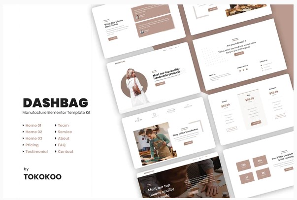 Themeforest DashBag - Bags Shop & Fashion Store Elementor Template Kit слив курса