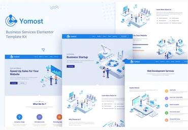 Themeforest Yomost - Business Services Elementor Template Kit скачать слив