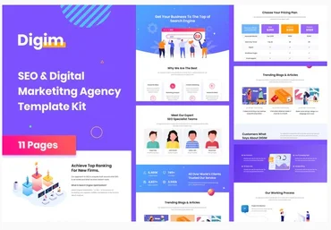 Themeforest Digim - SEO & Digital Marketing Template Kit слив