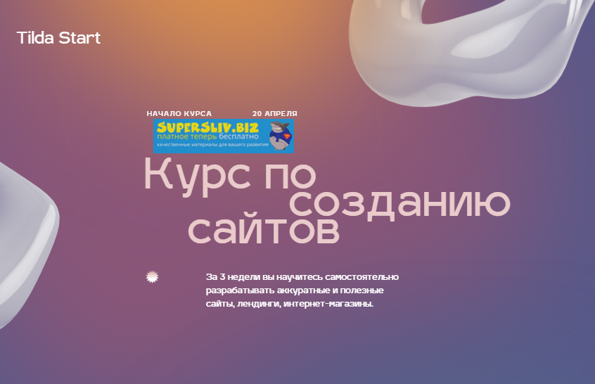 Максим Ширко Tilda Start - курс по разработке сайтов на Тильде 2020 слив курса