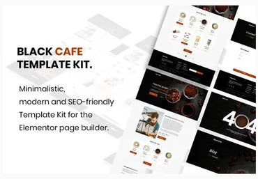Themeforest Black Cafe - Restaurant & Cafe Template Kit слив