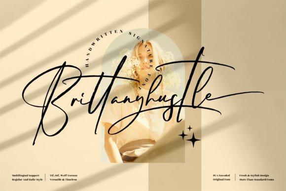 Creativefabrica Brittanyhustle Font 2021 слив курса