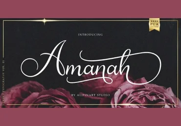 Myfonts Amanah Font 2021 слив