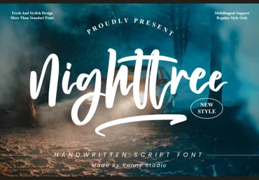 Creativefabrica Nighttree Font 2022 слив