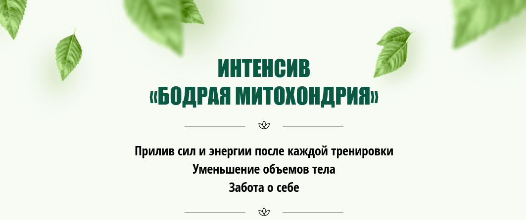 Юлия Кудрина Интенсив ‌«Бодрая митохондрия» 2023 слив курса