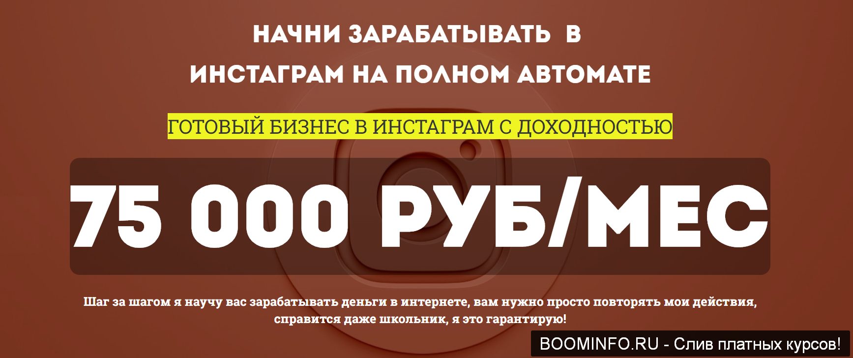Оксана Николаева Прибыльный бизнес в Инстаграм - Под ключ с доходом от 75000 руб/месяц 2019 слив курса