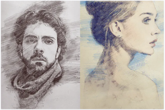 Elements.Envato Pencil Sketch Photoshop Action 2021 слив курса