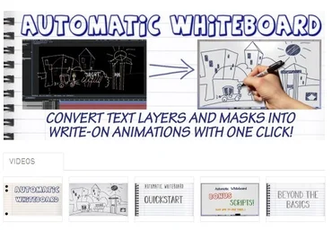 aescripts Automatic Whiteboard - cкрипт для автоматического создания анимации рисования на доске слив