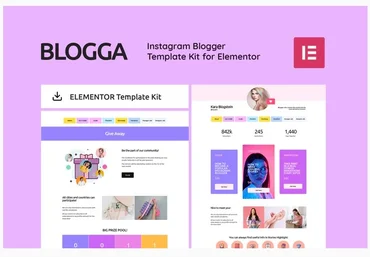 Themeforest Blogga - Instagram Blogger Elementor Template Kit слив