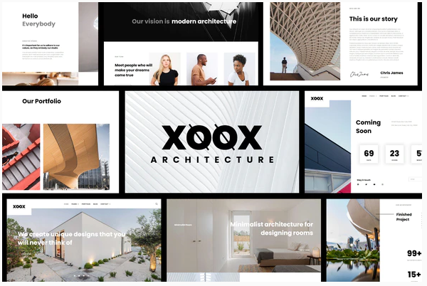 Themeforest Xoox - Architecture Agency Elementor Template Kit слив курса