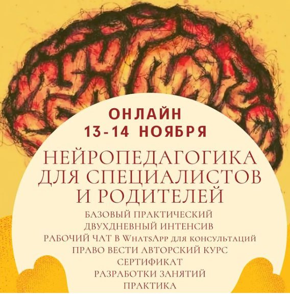 Нина Каверина Нейропедагогика для специалистов и родителей 2021 слив курса