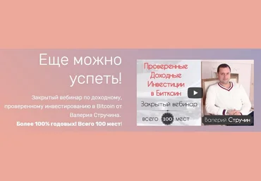 Валерий Стручин Проверенные доходные инвестиции в Биткоин 2024 слив