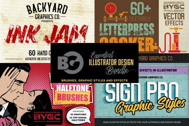 Creativemarket Essential Illustrator Design Bundle 2020 слив курса