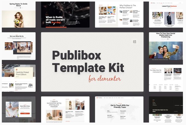 Themeforest Publibox - Blog, News & Magazine Elementor Template Kit слив курса