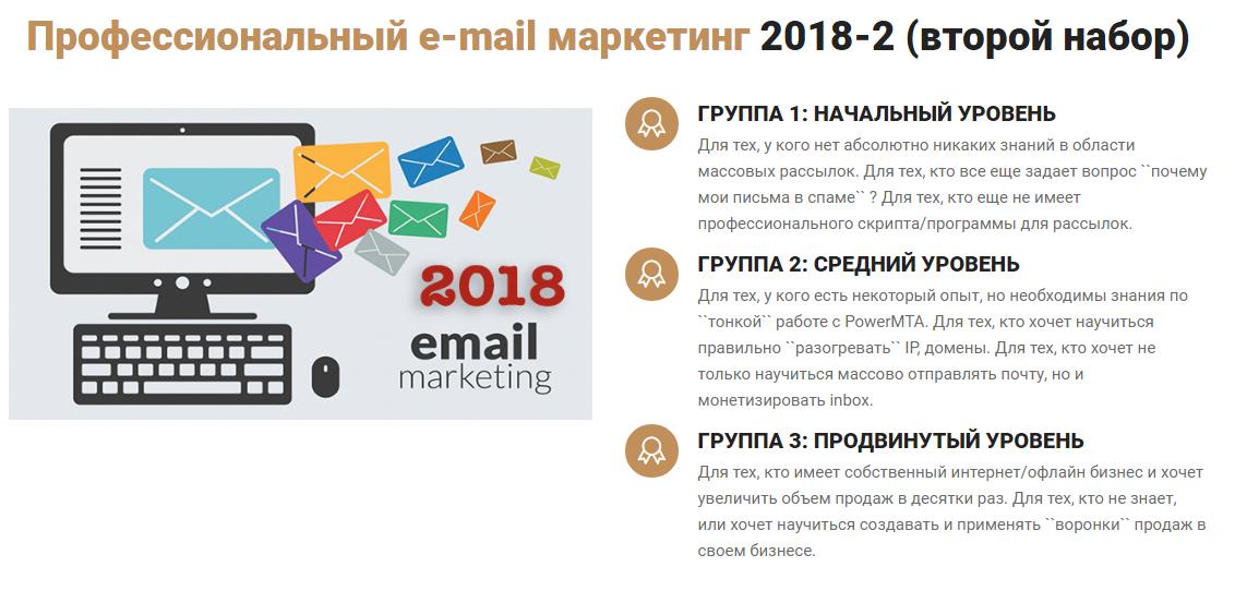 Профессиональный e-mail маркетинг 2018-2 второй набор | Виталий Шелест слив курса