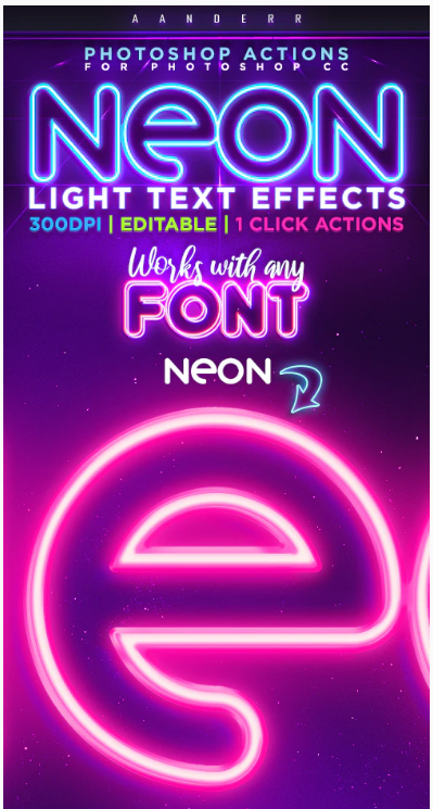 Graphicriver Neon Light Text Effect 2020 слив курса